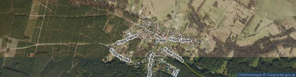 Zdjęcie satelitarne Krępa-Leśna ul.